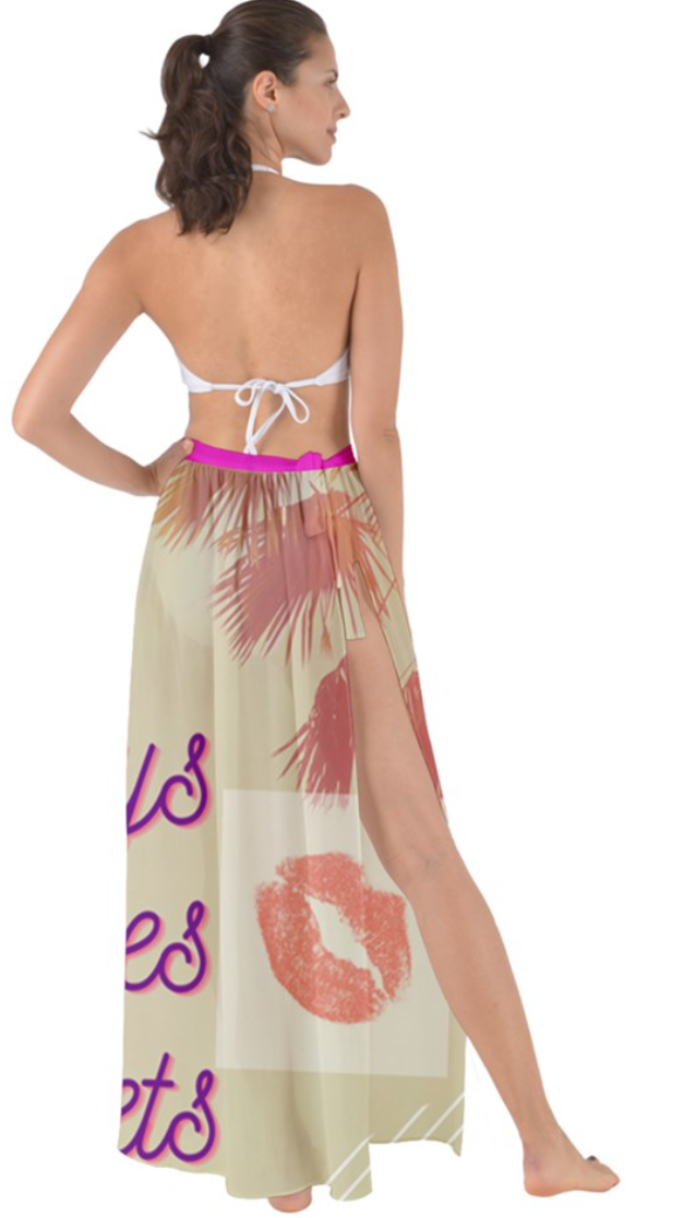 A Lady's Chiffon Tie-Up Sarong